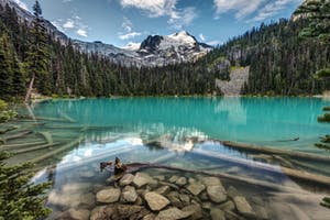 Image of crystal clear mountain water at Joffre Lakes