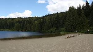 Beautiful beaches around lost lake whistler