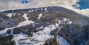 Aerial shot of Whistler Sliding Center