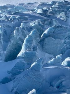 glacier as viewed on a Blackcomb Heli trip