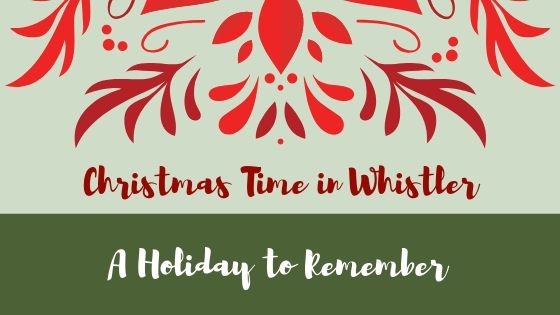 Banner Christmas time in Whistler