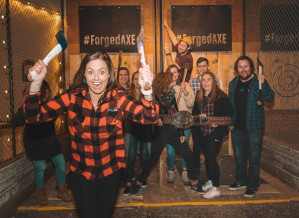 Axe throwing as team building activities