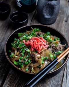 a bowl of food on a plate